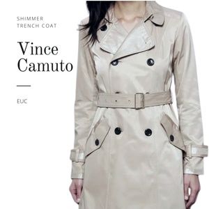⚡️FLASH SALE⚡️ Vince Camuto Belted Shimmer Trench Coat